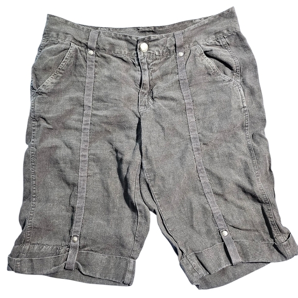 Athleta Pants - Athleta Black Linen Shorts 6 Small